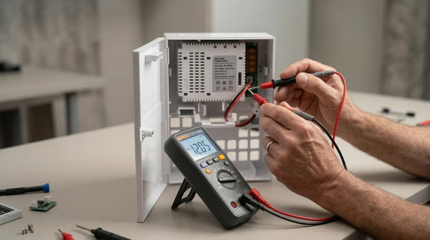 Графік розряду та внутрішня будова AGM акумулятора 7Аг для розрахунку автономної роботи СКУД.